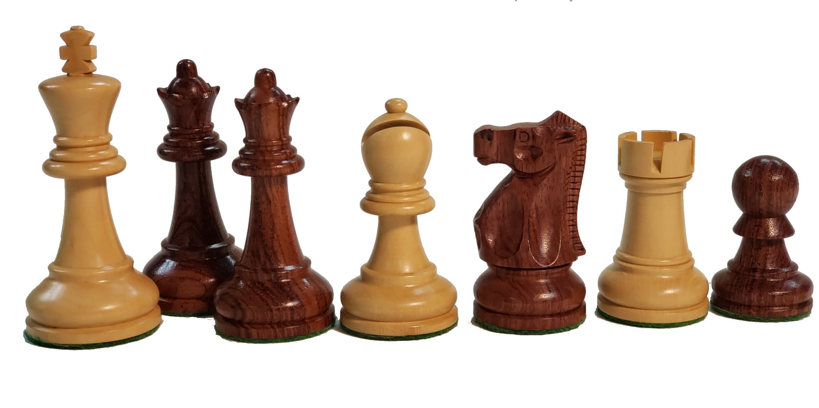 Ultimate Luxury Anjan Wood Chess Set - 4X Weight - 4 Queens w/travel case