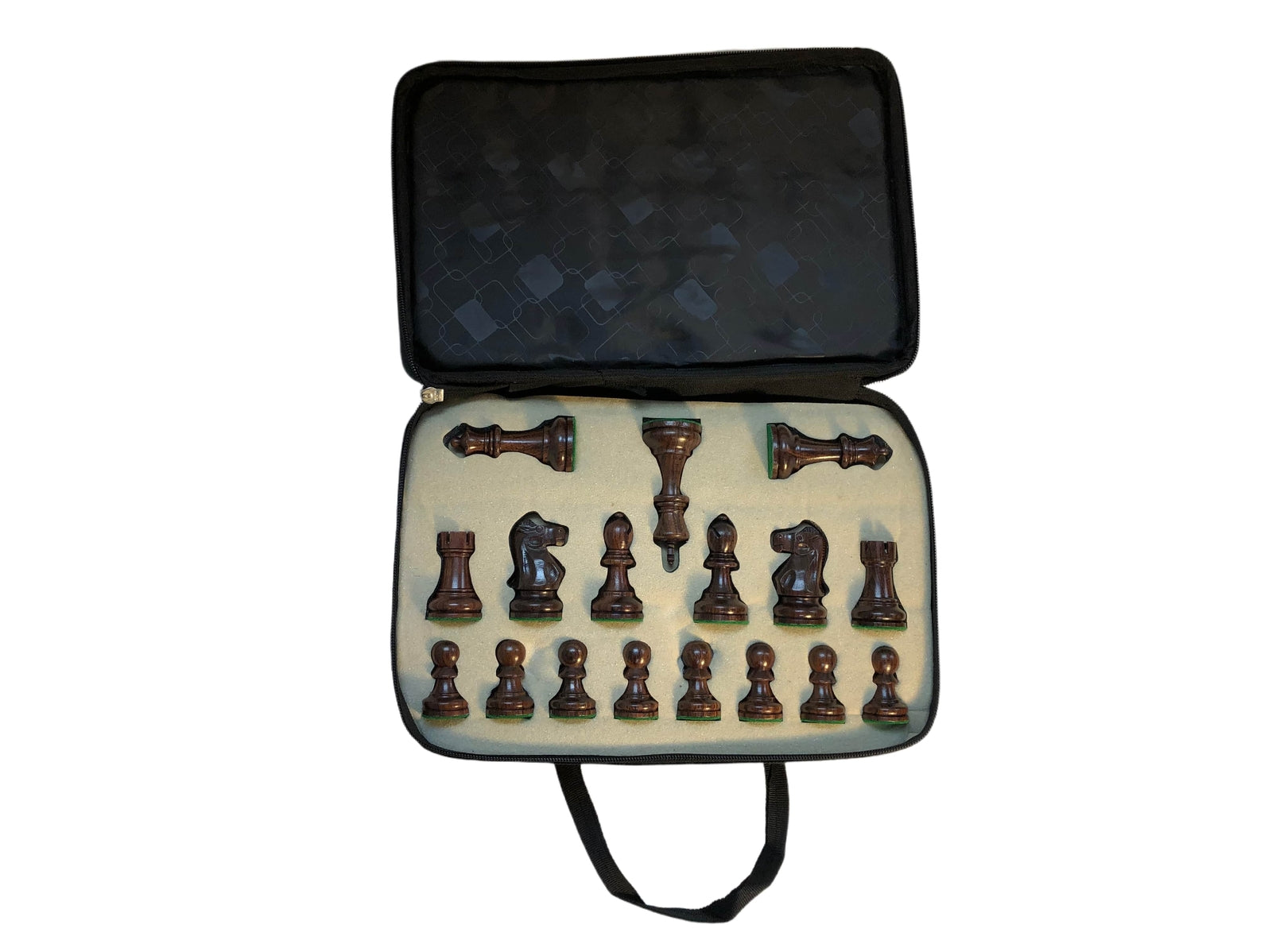 Ultimate Luxury Anjan Wood Chess Set - 4X Weight - 4 Queens w/travel case