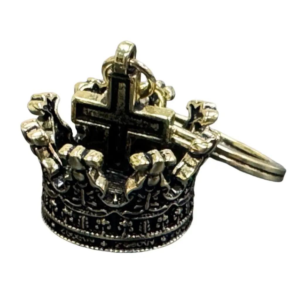 King Crown Center Cross Chess Keychain