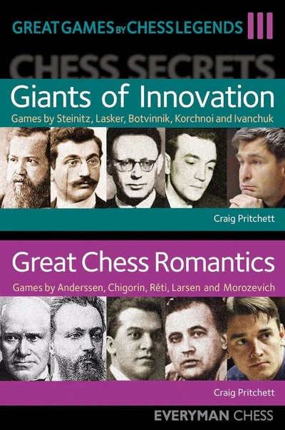 Chess Book Bundle – Great Games by Legends, 3 Volumes