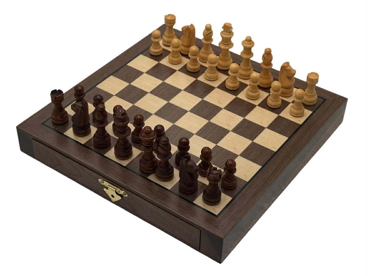 Travel Hardwood Chess Set & Magnetic Pieces