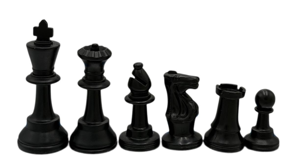 Scholastic Plastic Chess Pieces - Matte Finish/Rounded Queen's Crown