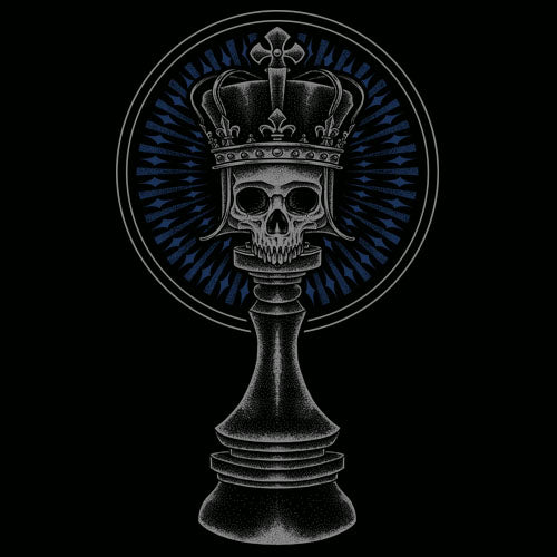 Short Sleeve Skeleton King T-Shirt by Chess Gorilla