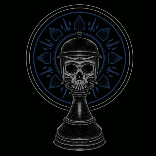 Short Sleeve Skeleton Pawn T-Shirt by Chess Gorilla
