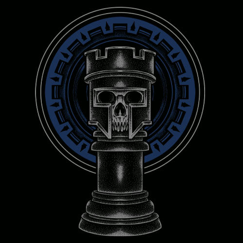 Short Sleeve Skeleton Rook T-Shirt by Chess Gorilla