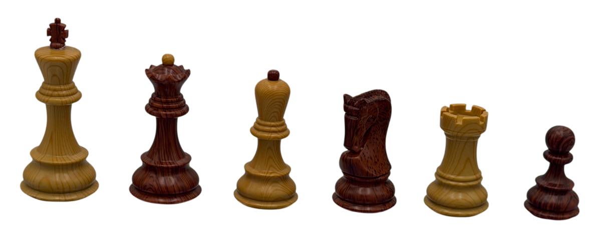 Zagreb WoodTek Plastic Chess Set w/ 3 3/4 Inch King