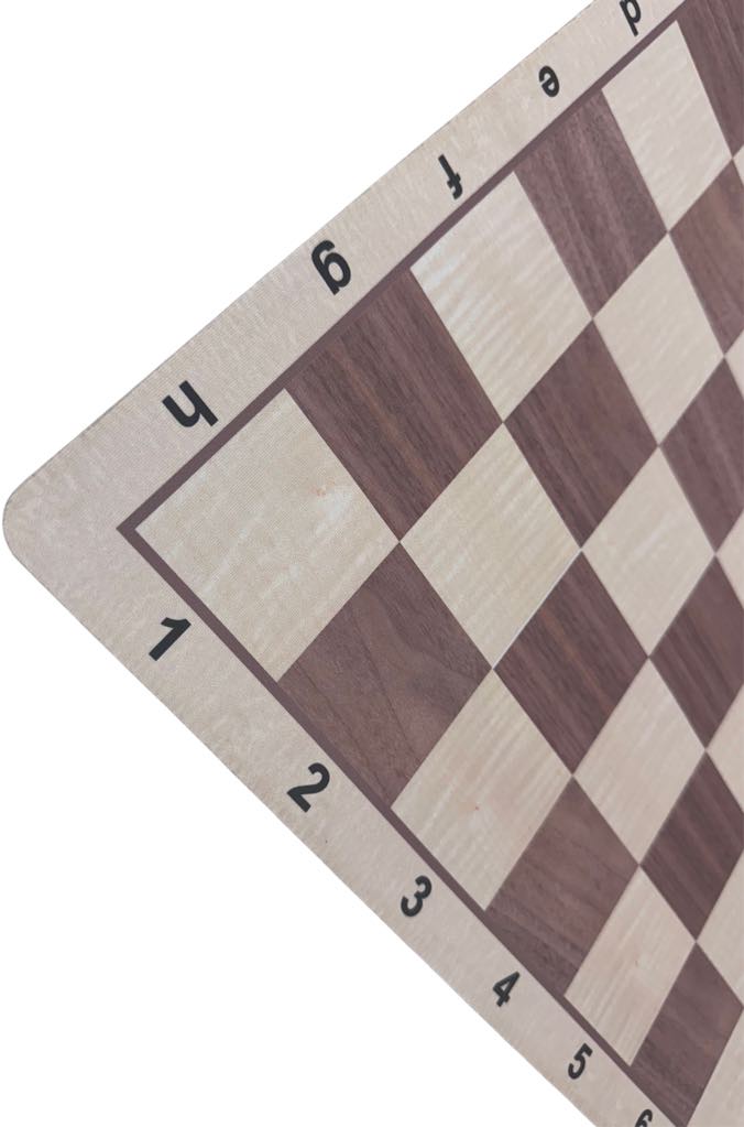 Staunton Weighted Metal/Acrylic Chess Pieces w/elm Floppy Board