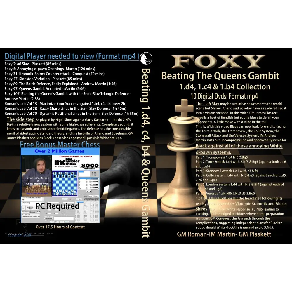 Beating The Queen’s Gambit 10 DVD Collection - Download - Chess Lessons - Digital Downloads