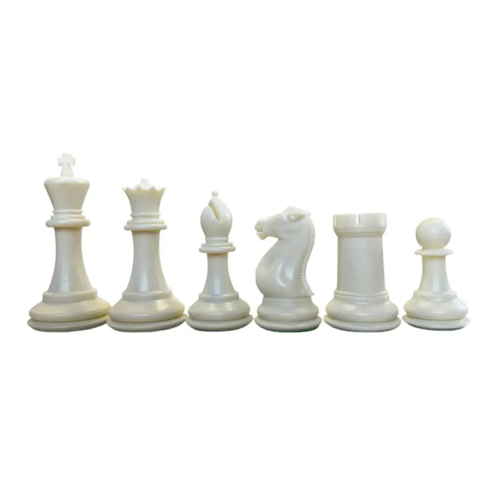 Big Knight - Plastic Chess Set - Heavily Weighted 3lbs + - 3 3/4 King - Chess Pieces