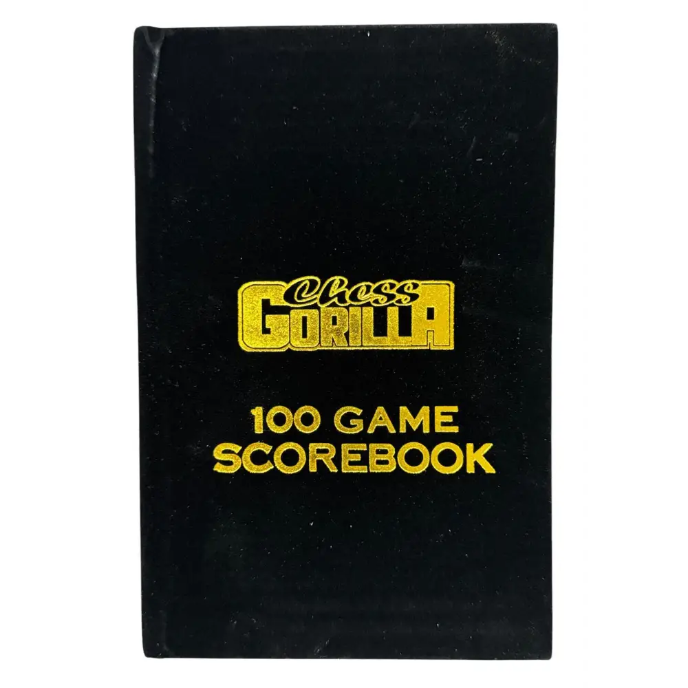 Black Velour Hardcover Chess Scorebook