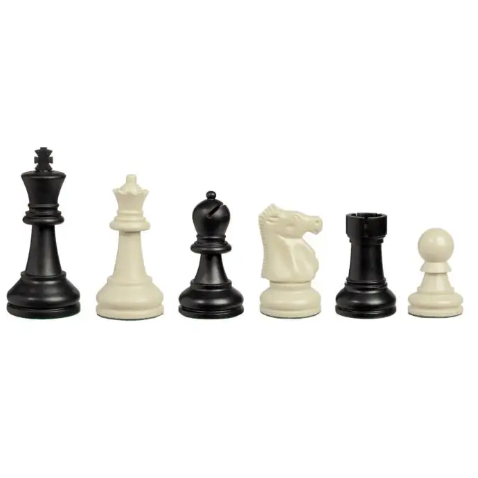 Bobby Fischer Ultimate New White Triple Weight Chess Pieces - Chess Pieces