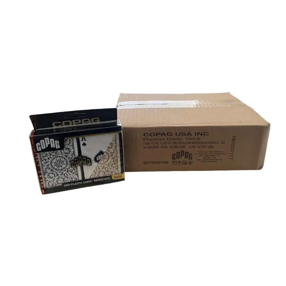 Bridge Reg Index 1546 Black Gold Copag Case