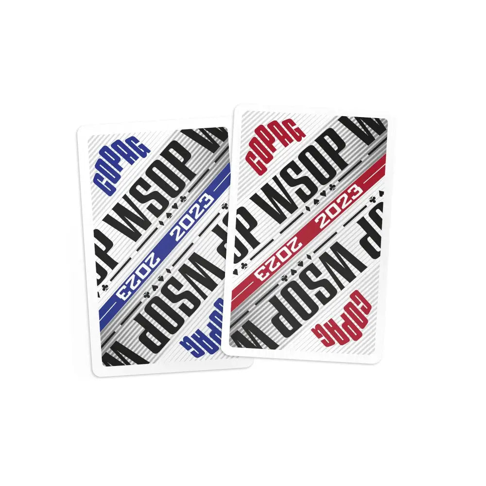Bridge Regular Index 2023 WSOP COPAG Playing Cards Plastic