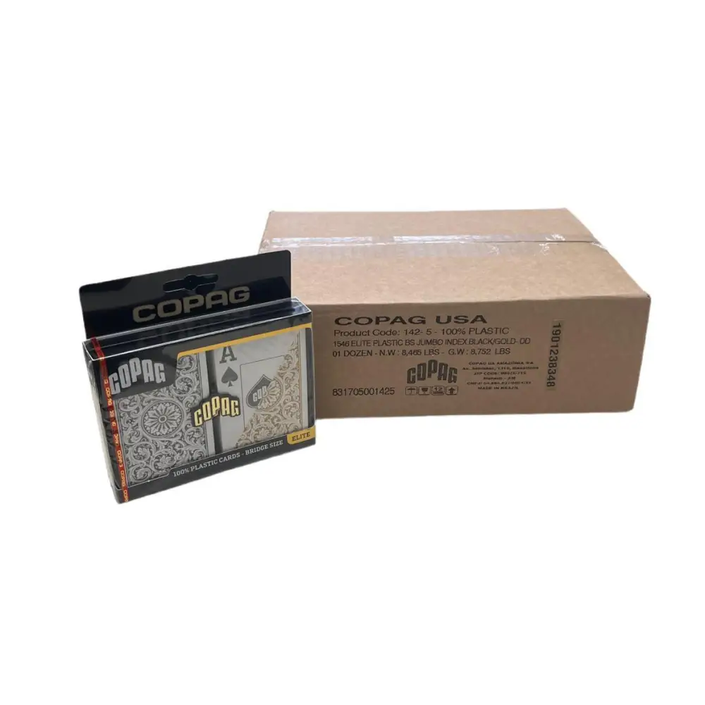 Bridge Super Index 1546 Black Gold COPAG Case 12 Setups