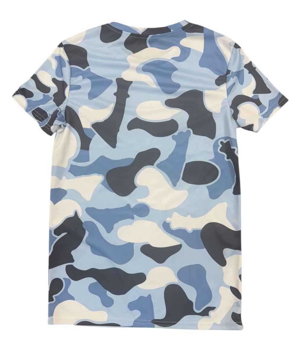 Short Sleeve Chess Winter Camo T-Shirt - Sublimated Design by Chess Gorilla