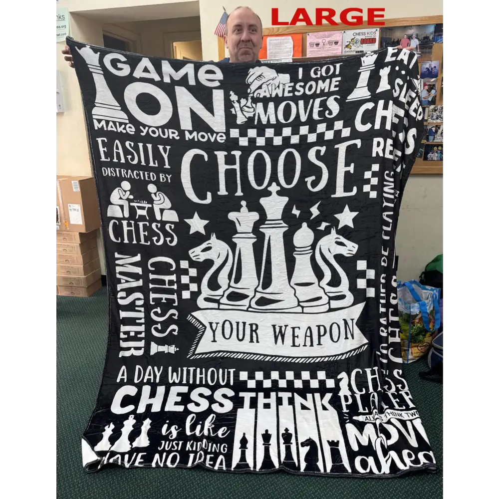 Chess Blanket - 3 different sizes - Large - Chess Apparel