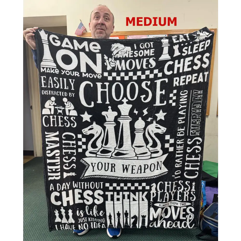 Chess Blanket - 3 different sizes - Medium - Chess Apparel