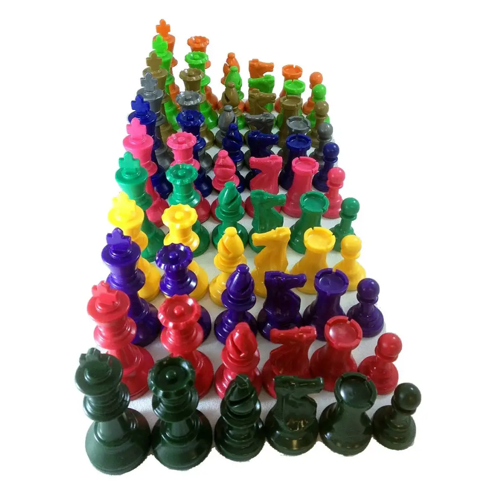 Colored Chess Pieces