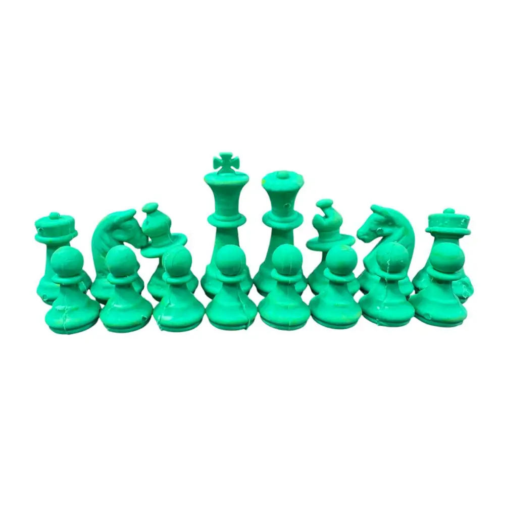 Green Chess Eraser Set