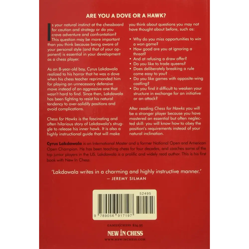 Chess for Hawks: Improve your Vision/Sharpen your Talons/Forget your Fear