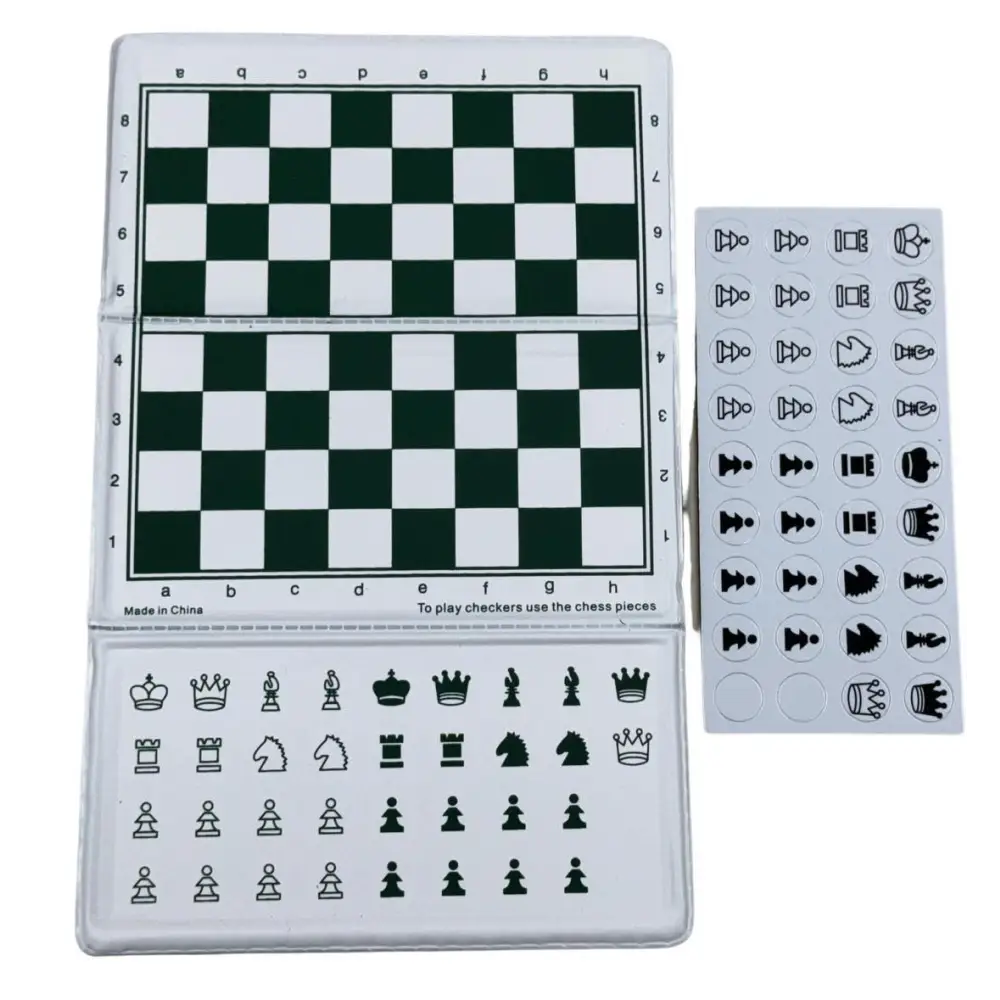 Chess Gorilla Checkbook Magnetic Pocket Chess Set - Extra Queens & Spares