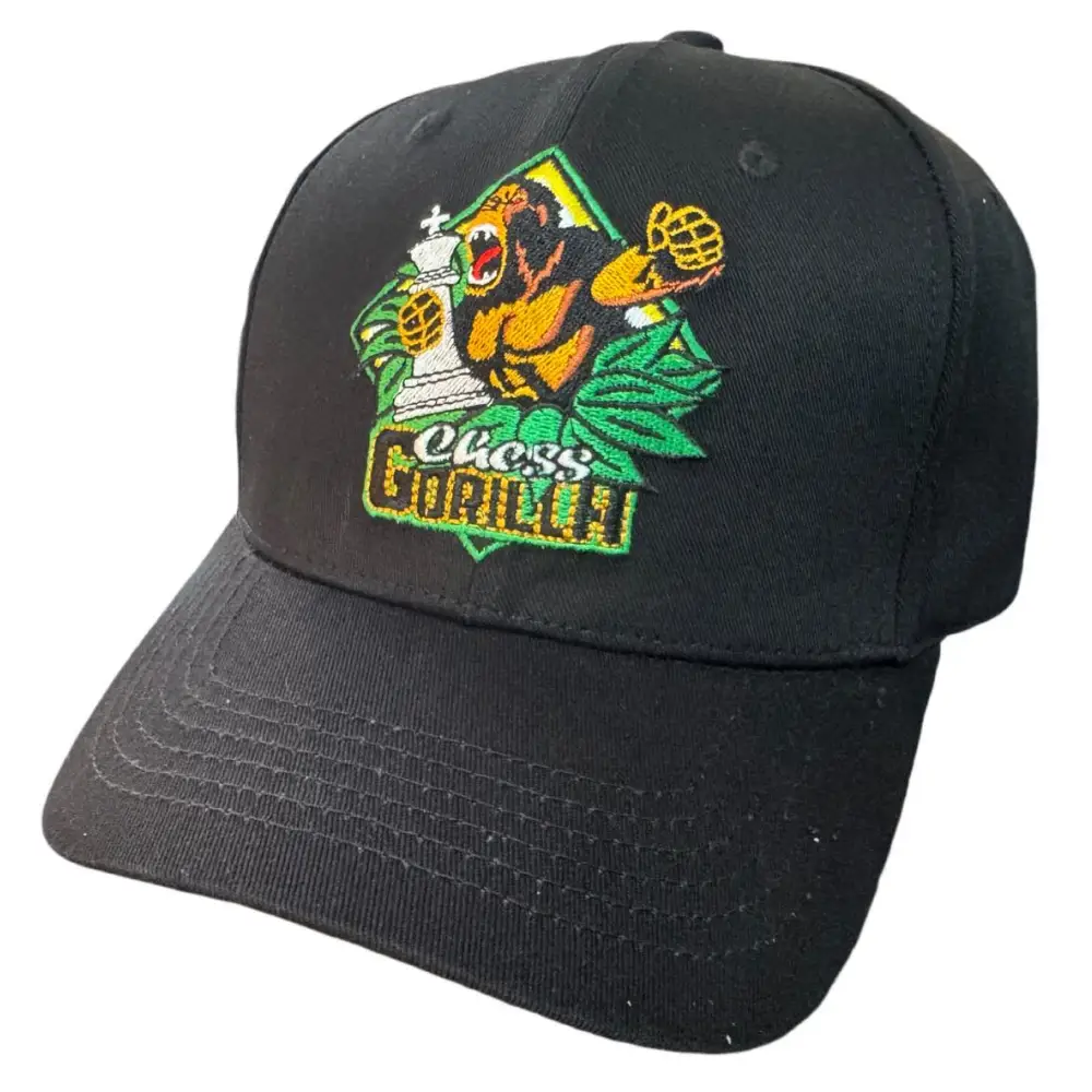 Chess Gorilla Embroidered hat