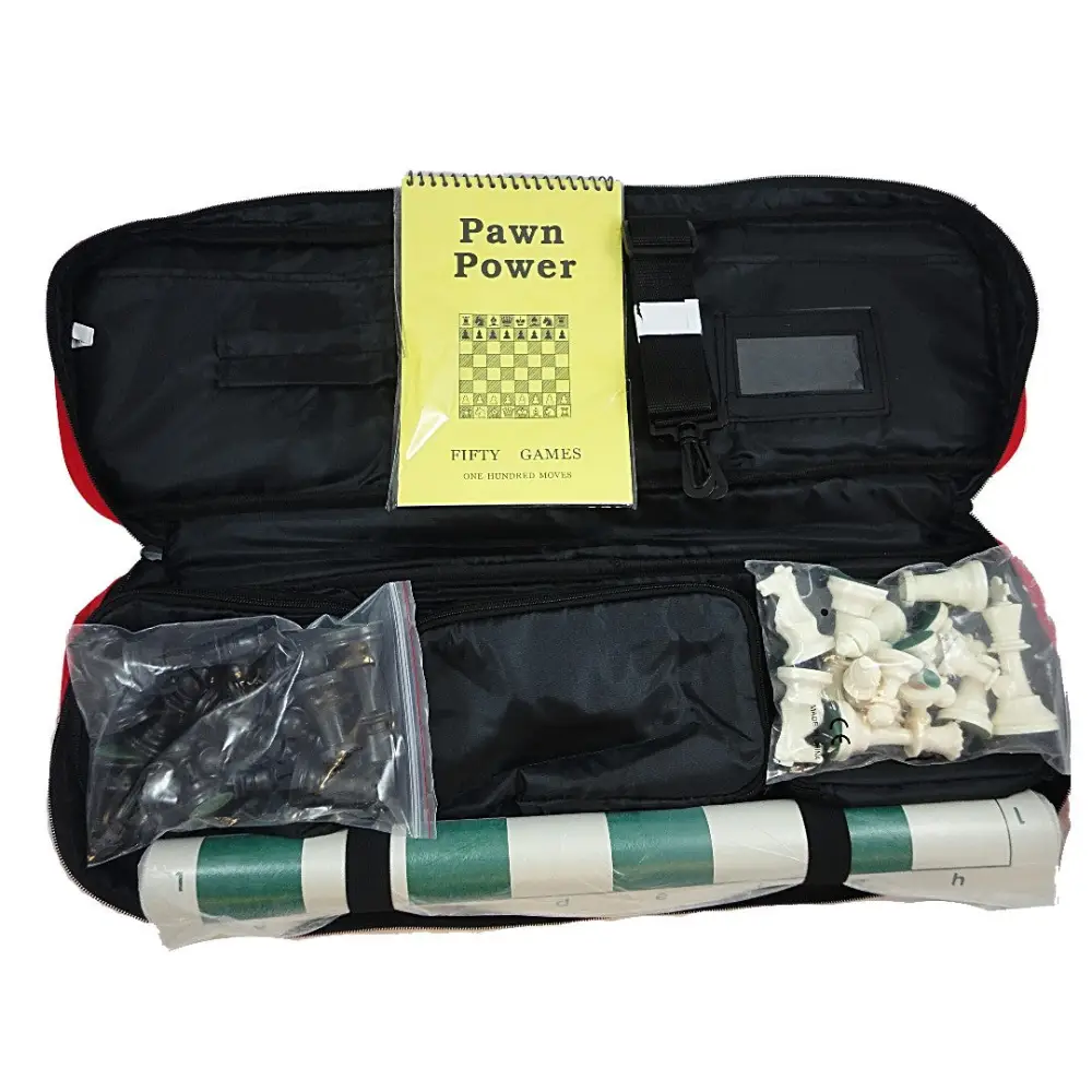 Tournament Chess Combo - Bag/Board/Chess Pieces/Scorebook