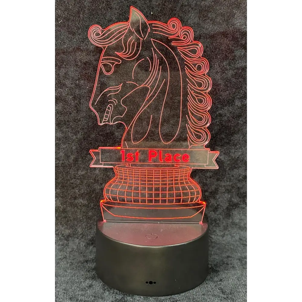 Chess Knight light 1st place trophy