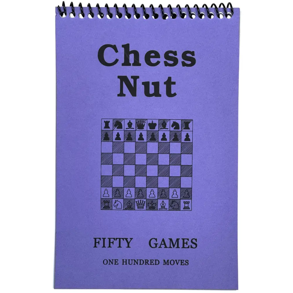 Chess Nut Softcover Purple Scorebook - Chess Scorebook