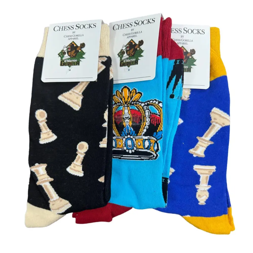Chess Socks 3 Pack