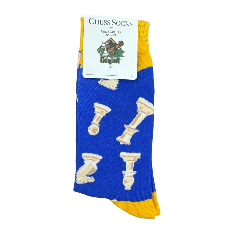 Blue Chess Socks