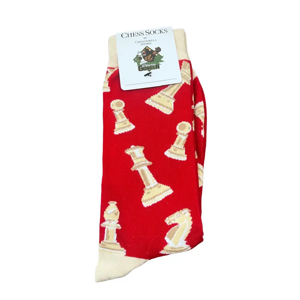 Red Chess Socks
