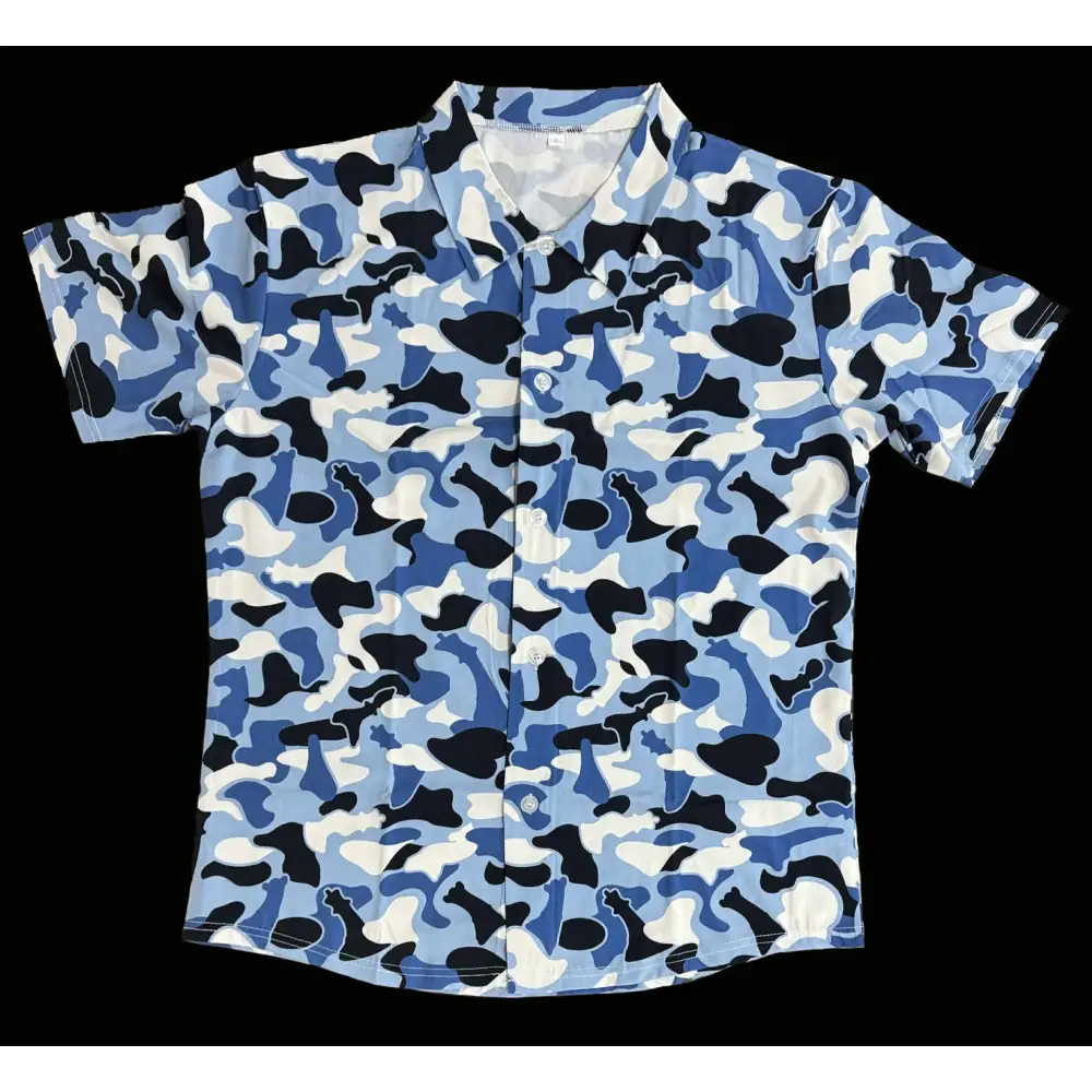 Chess Winter Camo Hawaiian Shirt - Chess Apparel