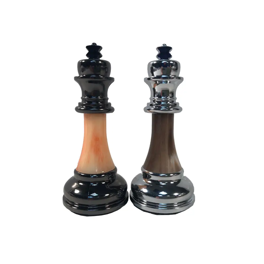 Metal & Marbled Acrylic 3.5" King