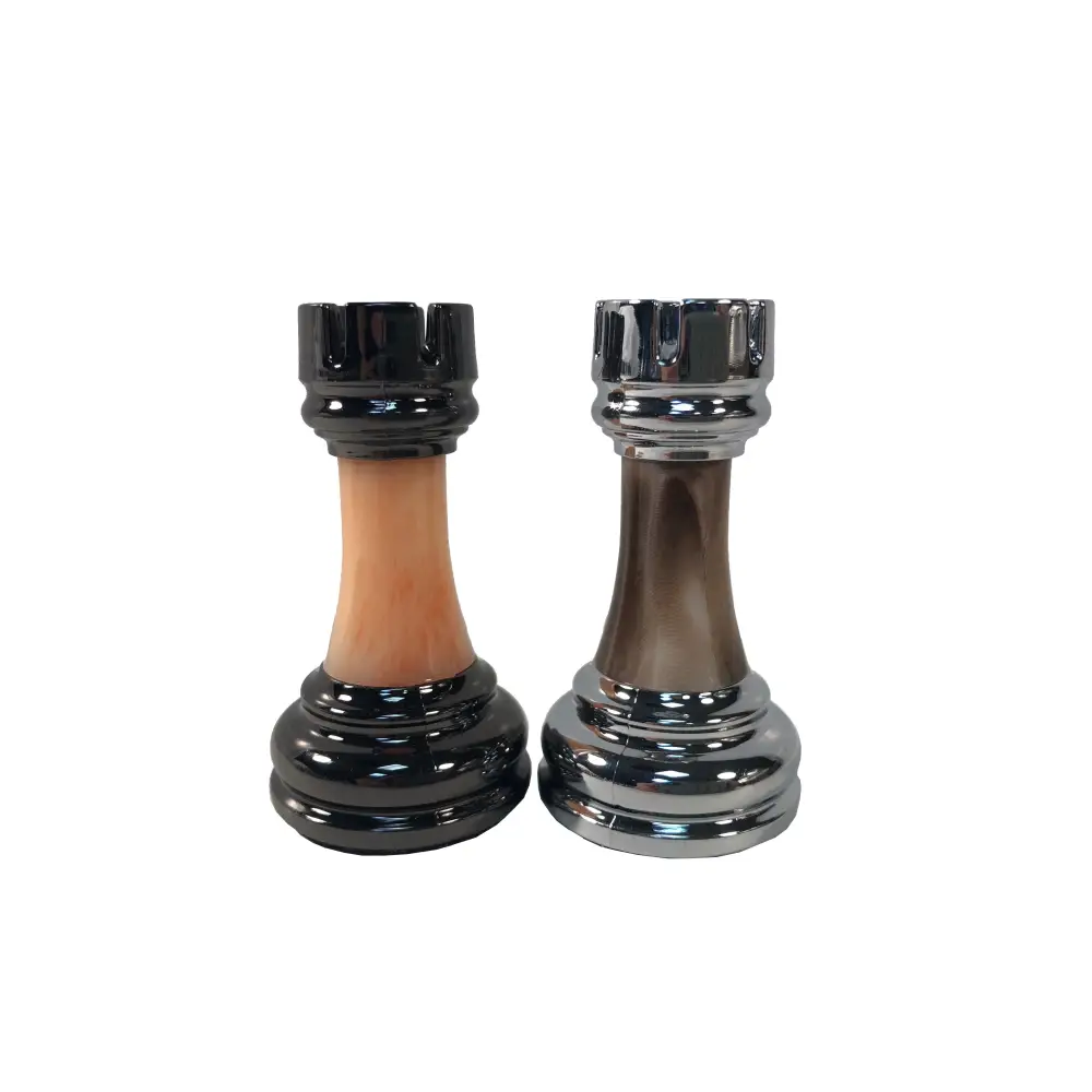 Metal & Marbled Acrylic 2.5" Rook