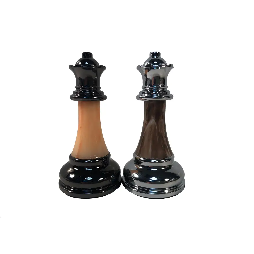 Metal & Marbled Acrylic 3.25" Queen