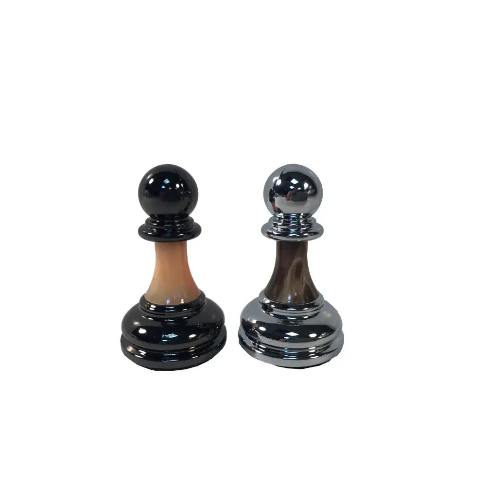 Metal & Marbled Acrylic 2.00" Pawn
