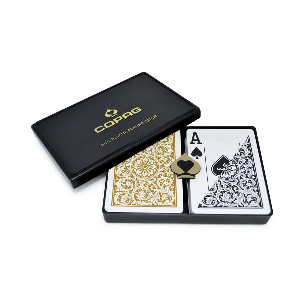 1546 Black Gold Copag Jumbo Poker