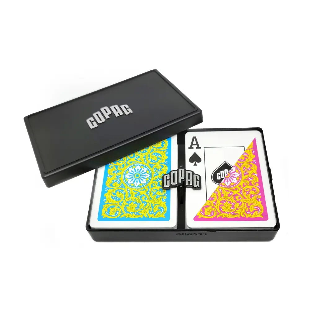 COPAG 1546 Blue/Pink/Yellow Super Index - Poker