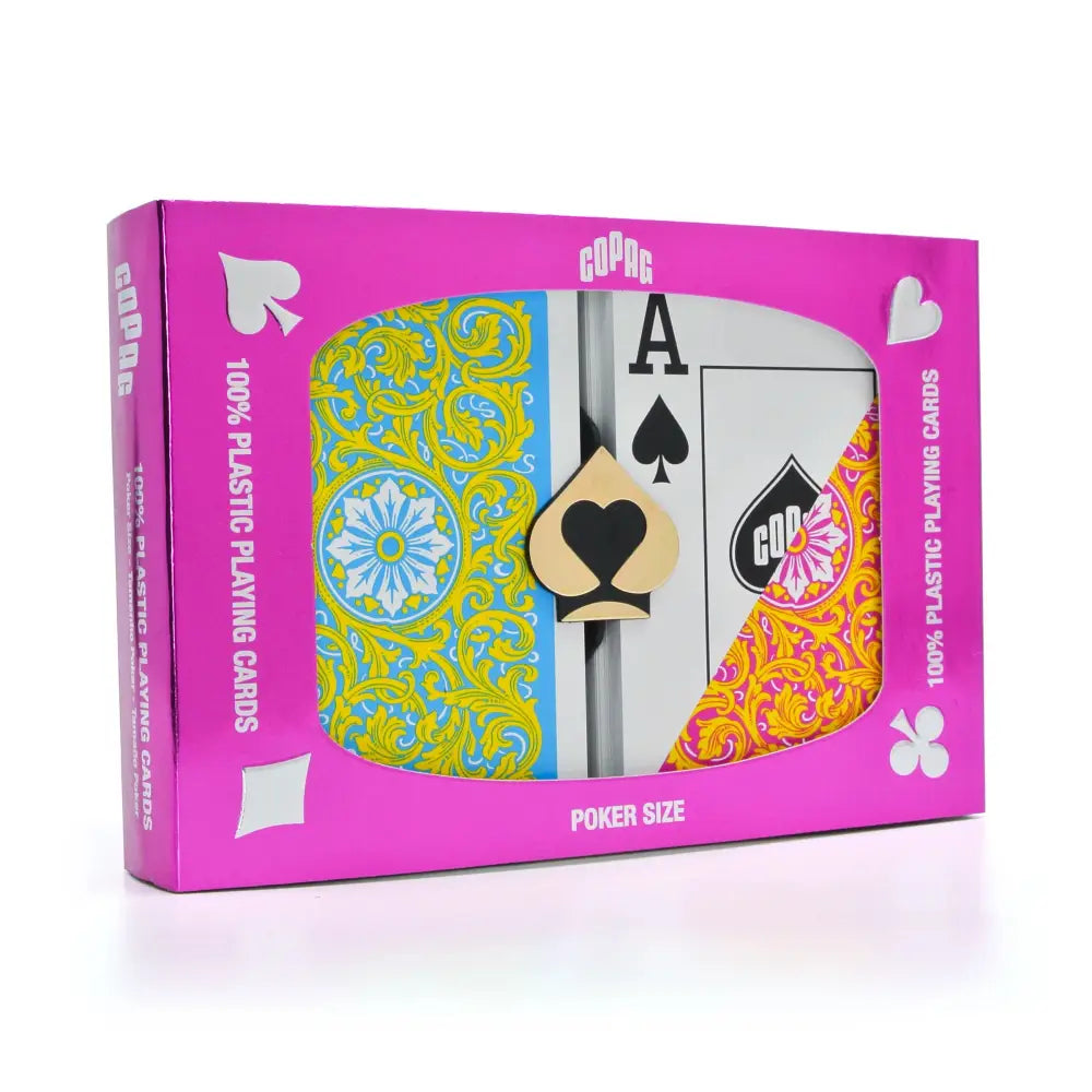 COPAG 1546 Blue/Pink/Yellow Super Index - Poker