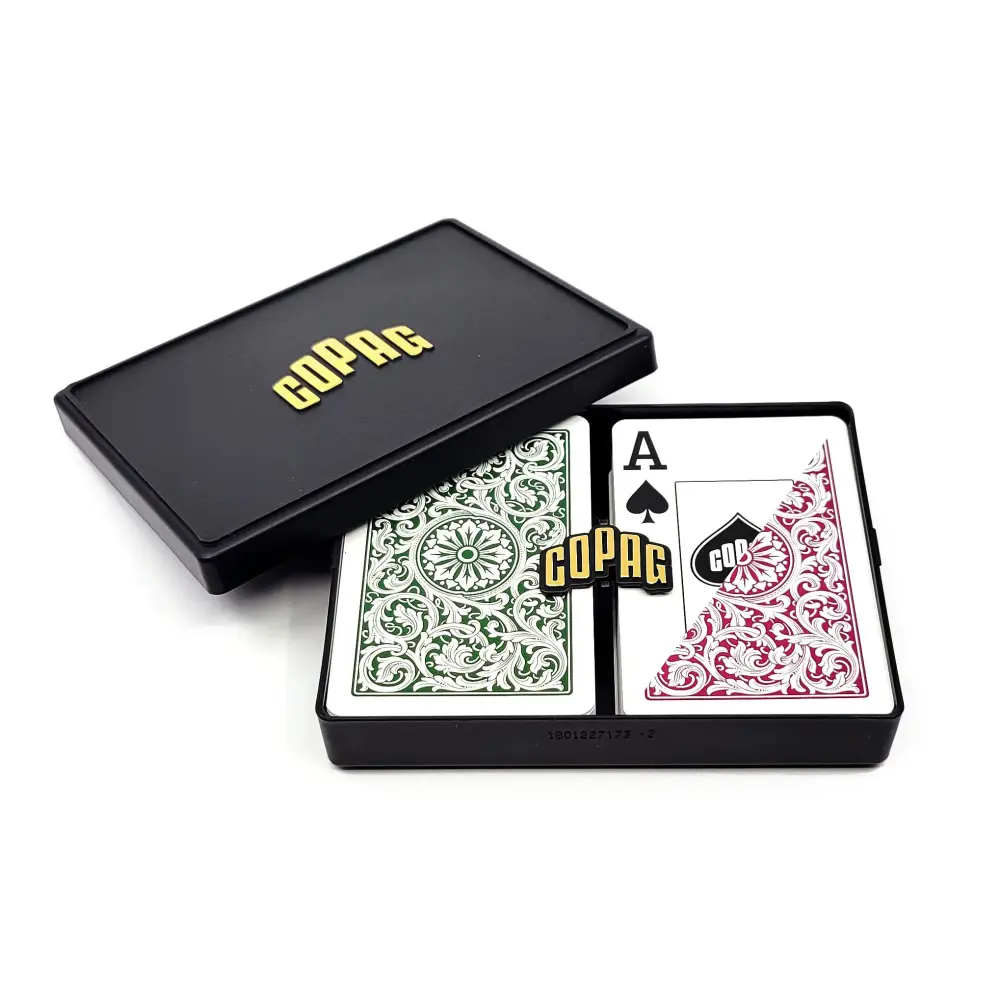 COPAG 1546 - Burgundy & Green - Jumbo Index - Bridge