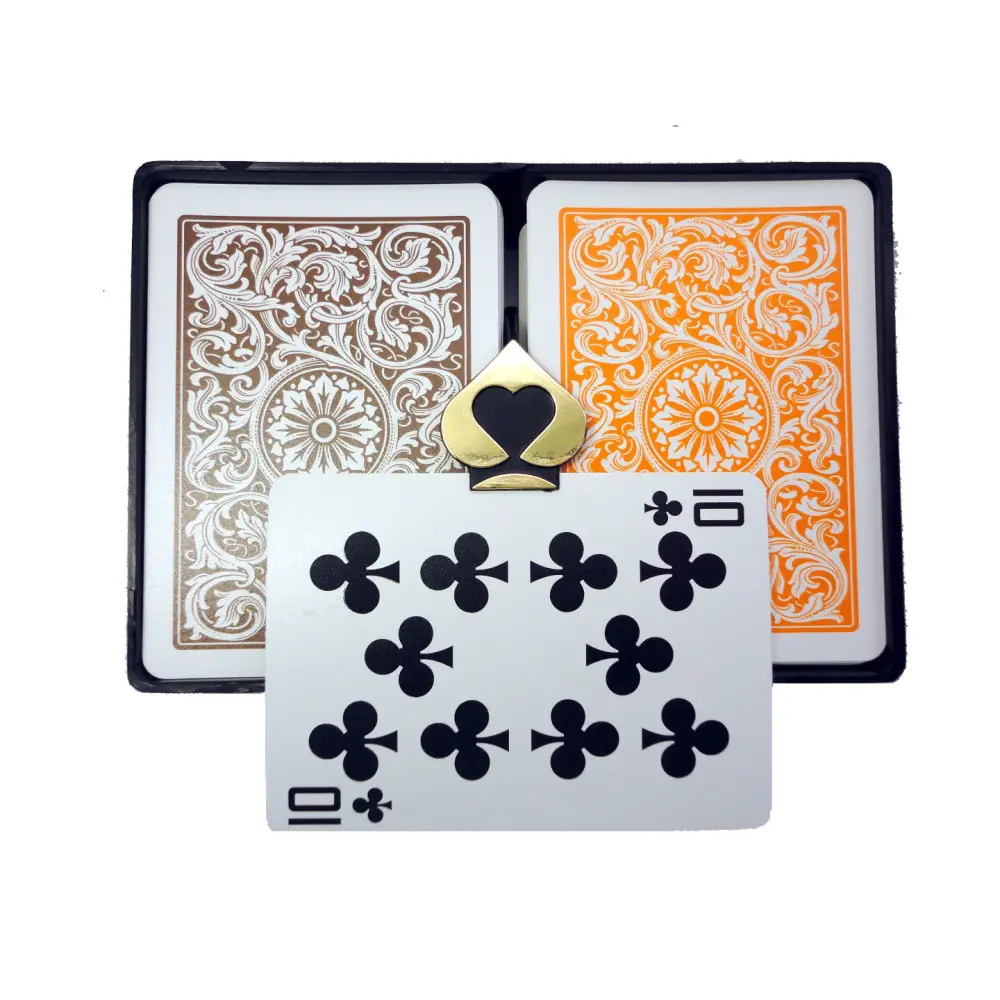 COPAG 1546 - Orange/Brown - Index Choice - Poker