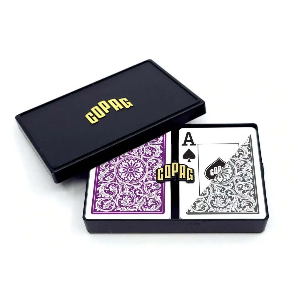Copag 1546 Purple Gray Jumbo Poker Playing Cards