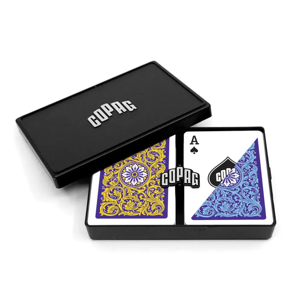 COPAG 1546 - Purple/Yellow/Blue - Regular Index - Poker