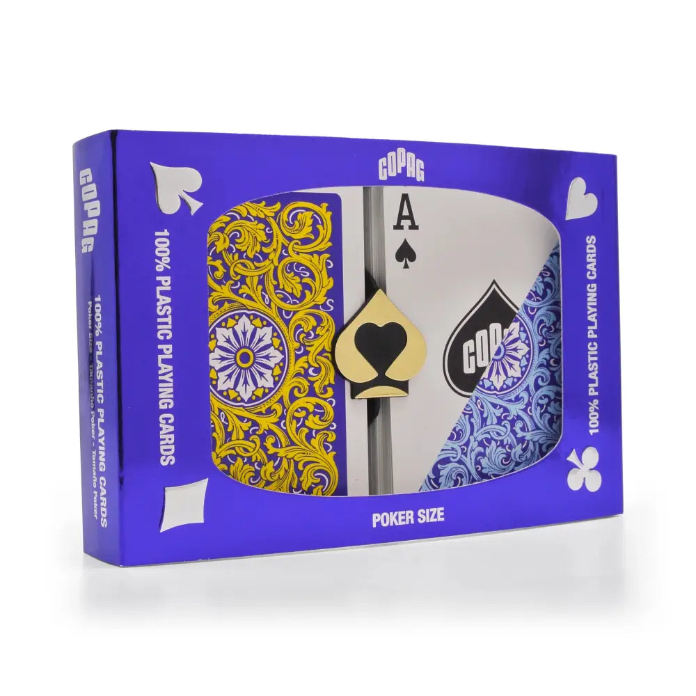 COPAG 1546 - Purple/Yellow/Blue - Regular Index - Poker
