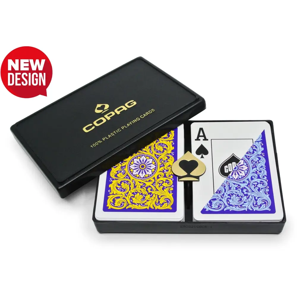 COPAG 1546 Purple/Yellow/Blue Super Index - Poker