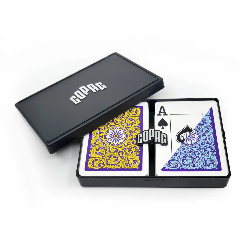 COPAG 1546 Purple/Yellow/Blue Super Index - Poker