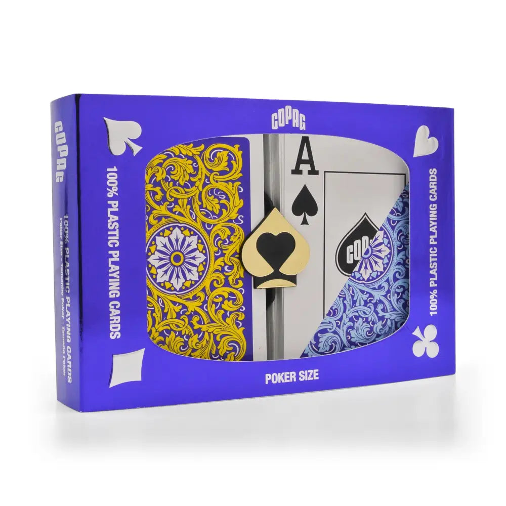COPAG 1546 Purple/Yellow/Blue Super Index - Poker