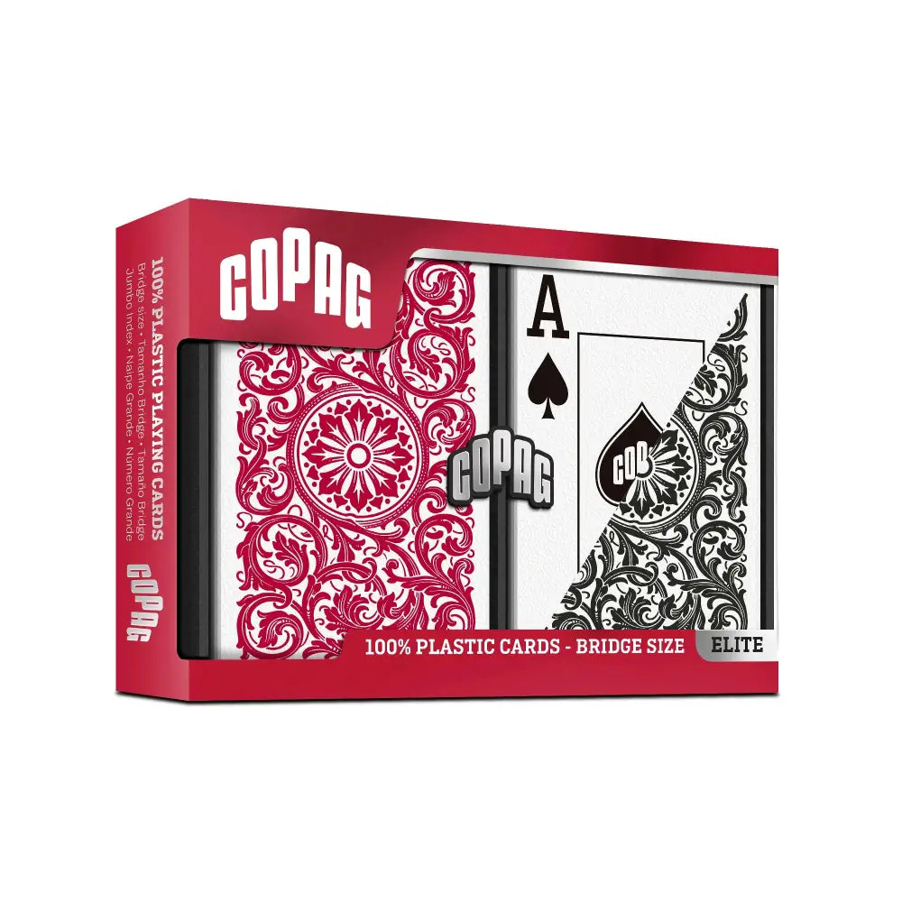 Copag 1546 Red & Black - Regular Index - Bridge