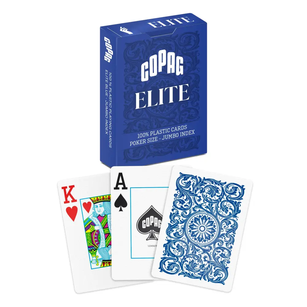 COPAG 1546 Single Deck Poker Jumbo Blue